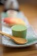 Japanese style green tea pudding