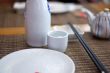 Japanese style table set and sake