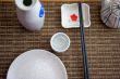 Japanese style table set and sake