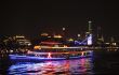 Ship moving by Pearl river in the night