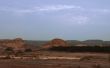 An Israel Desert And Cloudy Stormy Sky