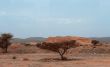 An Israel desert and cloudy stormy sky