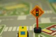 wooden mini traffic lights