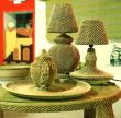 Handmade wicker night light