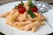 Pasta with italian ricotta cheese and cherry tomatoes