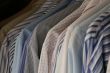 Hanging shirts of businessman