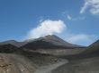 Volcano Etna and the smoke above it