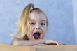 Girl with open mouth