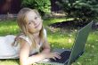 Cute girl with laptop