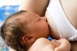 Sleeping eating cute newborn