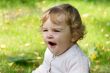 Cute yawning infant