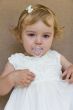 Cute infant with tear