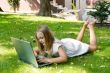 Cute girl with laptop