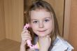 Cute girl five years old