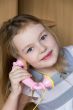 Cute girl five years old