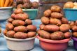 Two pails of potatoes
