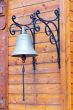 Old railroad bell on road travel