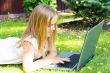 Cute girl with laptop