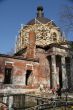 The old abandoned ruined church in the village.