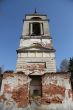 The old abandoned ruined church in the village.