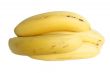 Bananas bunch laying isolated on the white background