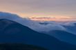 Autumn evening mountain plateau landscape (Carpathian, Ukraine) 