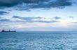 Sea at sunrise in Gursuf with boat
