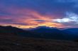 Autumn evening mountain plateau landscape (Carpathian, Ukraine) 