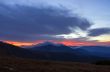 Autumn evening mountain plateau landscape (Carpathian, Ukraine) 