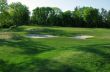 Sand bunkers on the golf course. 
