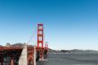 San Francisco Golden Gate Bridge red Pillar