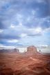 big cloud horizontal on mesa in Monument valley