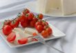 Cherry tomatoes with fresh sicilian cheese