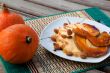 Pumpkin dessert with almond and raisins