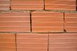 Red clay bricks - background