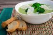 Broccoli cream soup with cheese