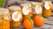 Homemade tangerine marmalade in the glass