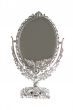 Antique silver mirror isolated