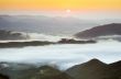 evening mountain plateau landscape (Carpathian, Ukraine) 