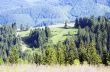 evening mountain plateau landscape (Carpathian, Ukraine) 