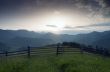 evening mountain plateau landscape (Carpathian, Ukraine) 