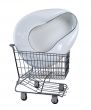 Bed Pan in Shopping Cart