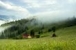 evening mountain plateau landscape (Carpathian, Ukraine)