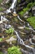 landscape with waterfall in the mountains