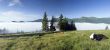 evening mountain plateau landscape (Carpathian, Ukraine) 