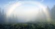 evening mountain plateau landscape (Carpathian, Ukraine) 