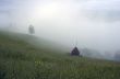 evening mountain plateau landscape (Carpathian, Ukraine)