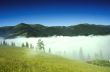 evening mountain plateau landscape (Carpathian, Ukraine) 
