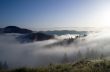 evening mountain plateau landscape (Carpathian, Ukraine) 