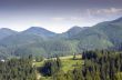 evening mountain plateau landscape (Carpathian, Ukraine) 